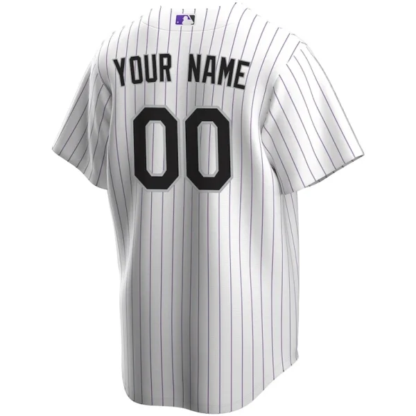 Colorado rockies nike home replica custom jersey White L