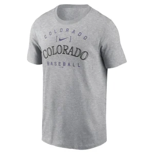 Colorado rockies nike home team athletic arch t shirt Heather gray M