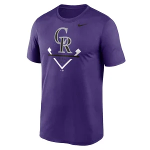 Colorado rockies nike icon legend performance t shirt Purple M