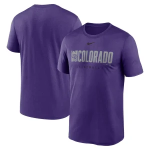 Colorado rockies nike knockout legend performance t shirt Purple