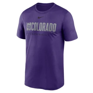 Colorado rockies nike knockout legend performance t shirt Purple M