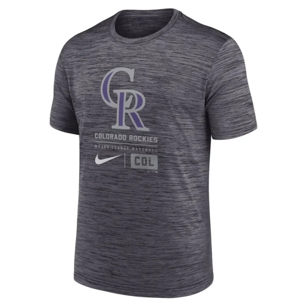 Colorado rockies nike large logo velocity t shirt Black S