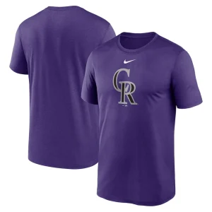 Colorado rockies nike legend fuse large logo performance t shirt Purple