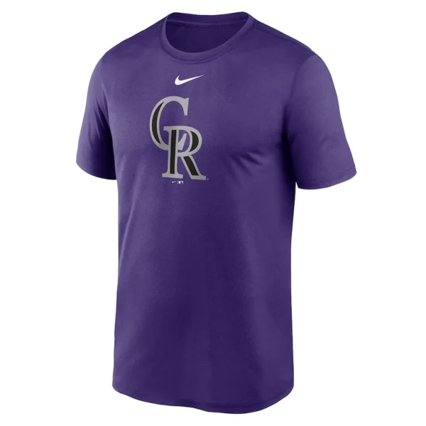 Colorado rockies nike legend fuse large logo performance t shirt Purple M