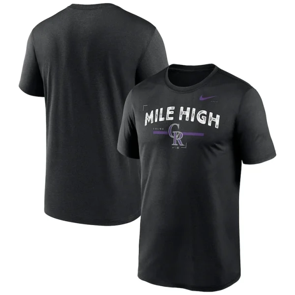 Colorado rockies nike local legend practice performace t shirt Black