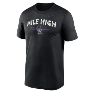 Colorado rockies nike local legend practice performace t shirt Black M