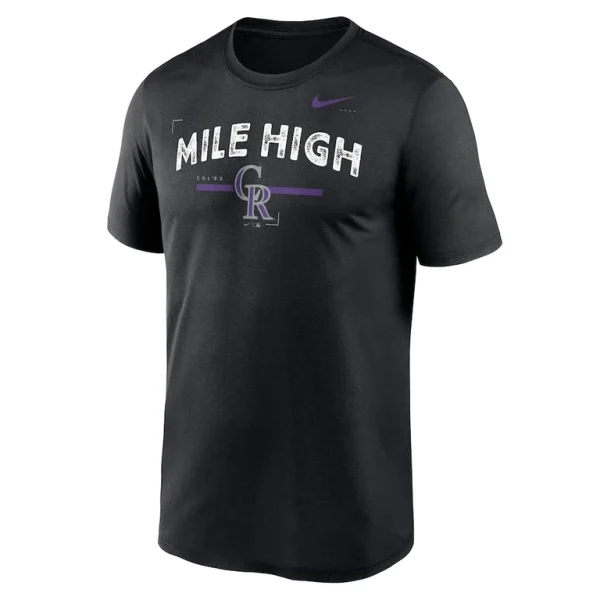 Colorado rockies nike local legend practice performace t shirt Black M