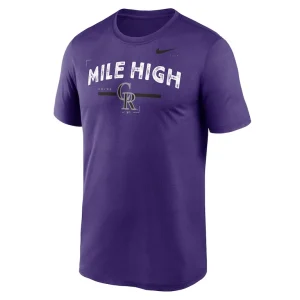 Colorado rockies nike local legend practice performace t shirt Purple M