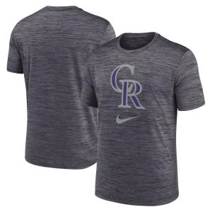 Colorado rockies nike logo velocity performance t shirt Black