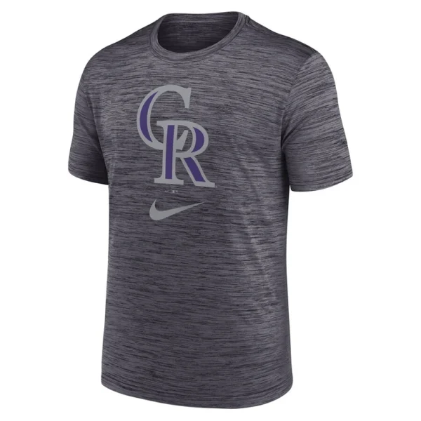 Colorado rockies nike logo velocity performance t shirt Black S