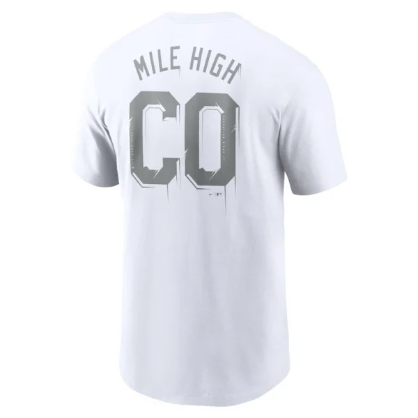 Colorado rockies nike mile high hometown t shirt White L