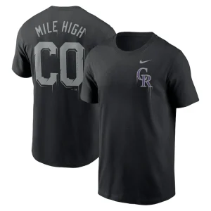 Colorado rockies nike mile high local team t shirt Black