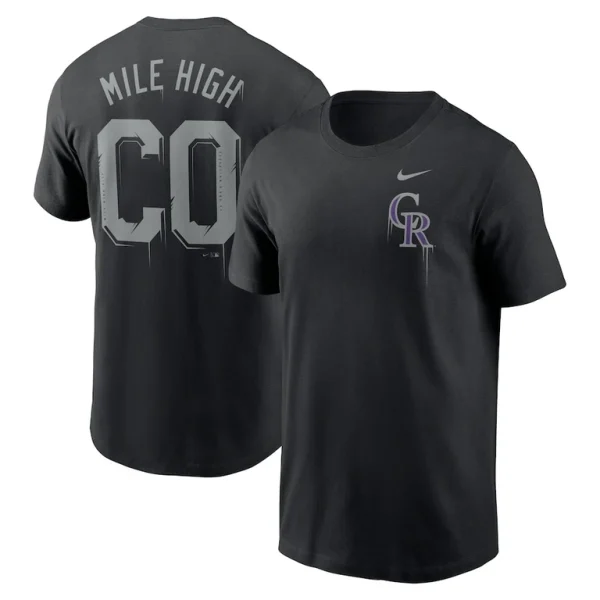 Colorado rockies nike mile high local team t shirt Black