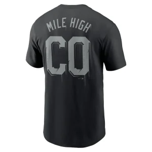 Colorado rockies nike mile high local team t shirt Black L