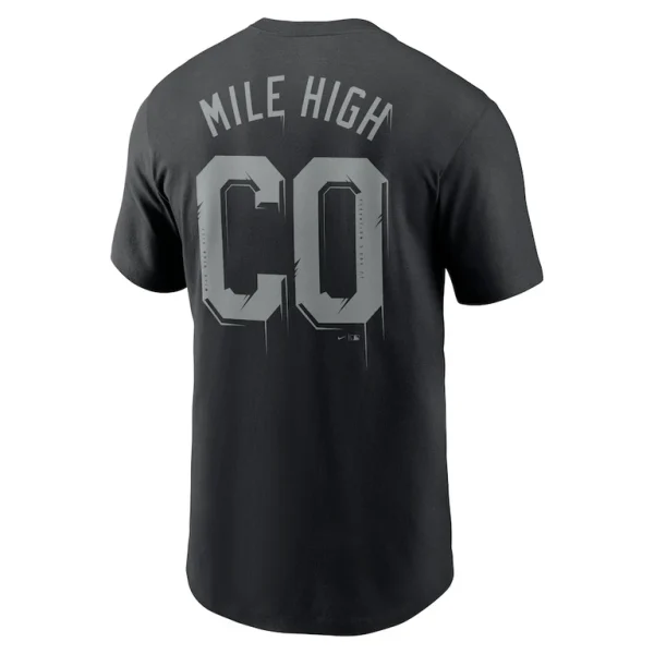 Colorado rockies nike mile high local team t shirt Black L