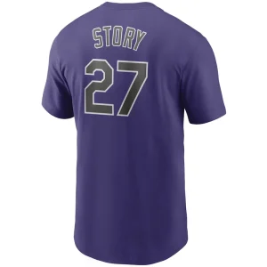 Colorado rockies nike name number t shirt Purple L