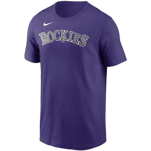 Colorado rockies nike name number t shirt Purple M