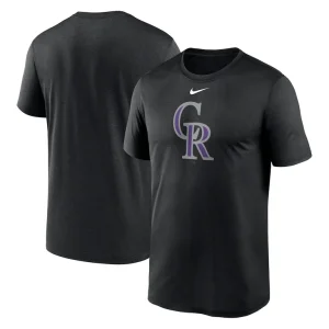Colorado rockies nike new legend logo t shirt Black