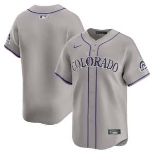 Colorado rockies nike road limited jersey Gray