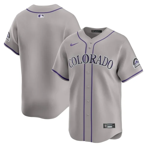 Colorado rockies nike road limited jersey Gray