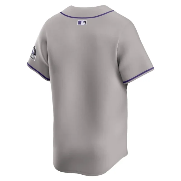 Colorado rockies nike road limited jersey Gray L