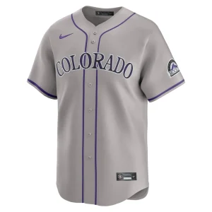 Colorado rockies nike road limited jersey Gray M