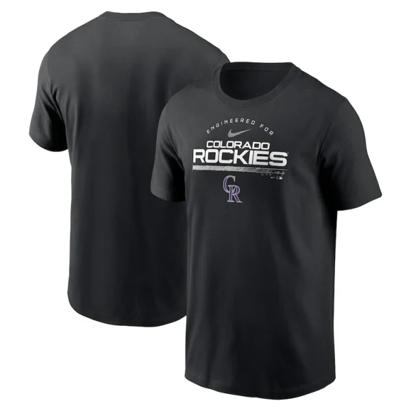 Colorado rockies nike team engineered performance t shirt Black