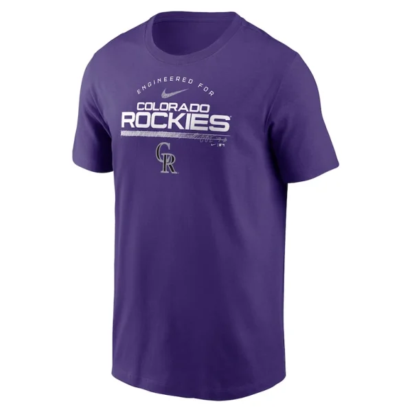 Colorado rockies nike team engineered performance t shirt Purple M