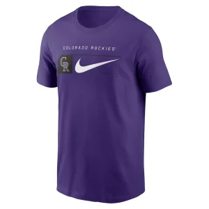 Colorado rockies nike team swoosh lockup t shirt Purple M