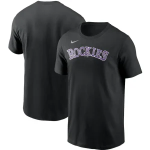Colorado rockies nike team wordmark t shirt Black