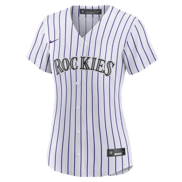 Colorado rockies nike womens 1 bride home replica jersey White M