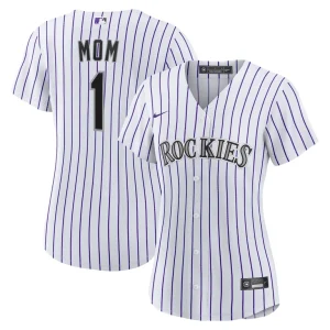 Colorado rockies nike womens 1 mom home replica jersey White