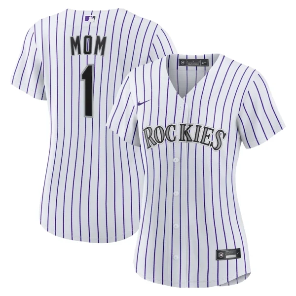 Colorado rockies nike womens 1 mom home replica jersey White