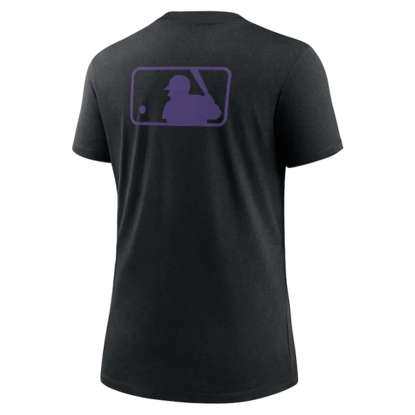 Colorado rockies nike womens authentic collection early work tri blend t shirt Black M