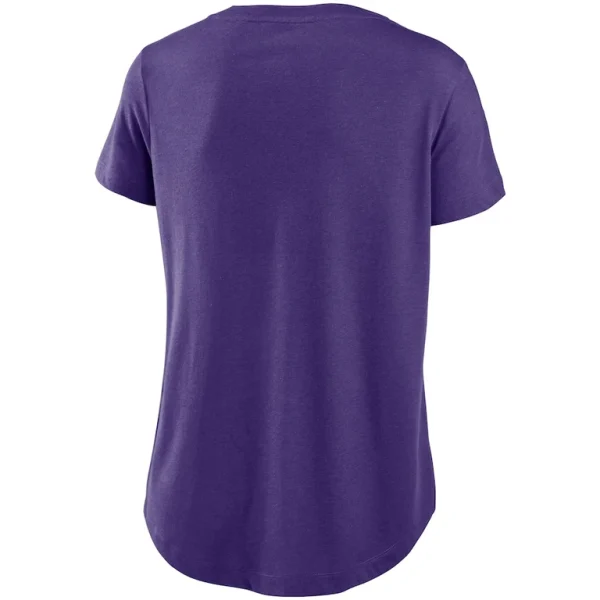 Colorado rockies nike womens club lettering essential tri blend performance t shirt Purple M