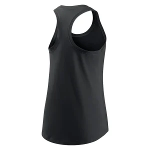 Colorado rockies nike womens cropped logo performance racerback tank top Black M