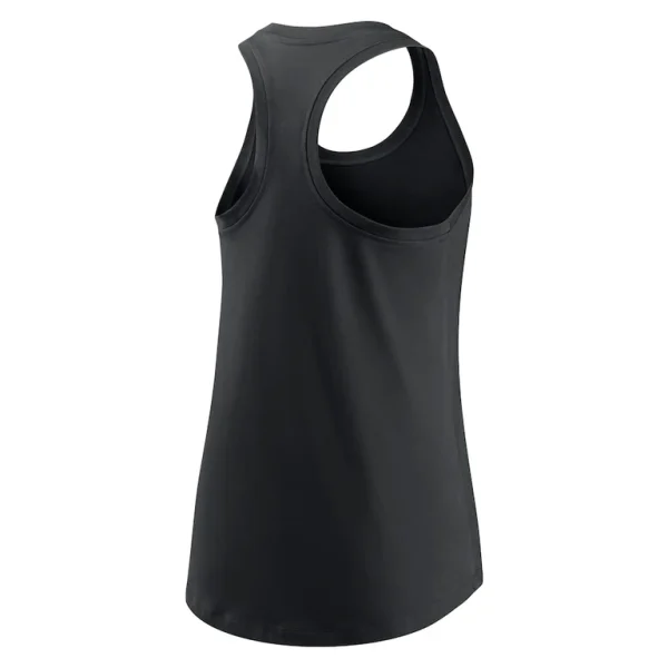 Colorado rockies nike womens cropped logo performance racerback tank top Black M