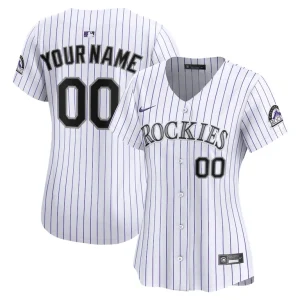 Colorado rockies nike womens home limited custom jersey White
