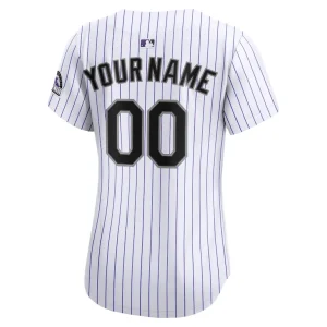 Colorado rockies nike womens home limited custom jersey White L