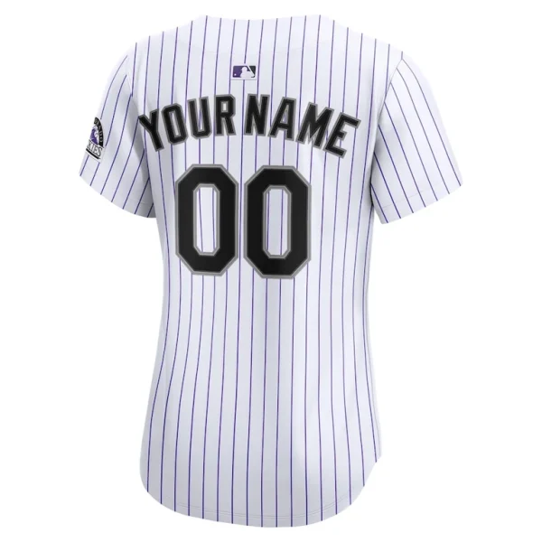 Colorado rockies nike womens home limited custom jersey White L