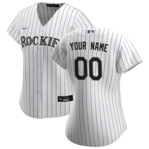 Colorado rockies nike womens home replica custom jersey White