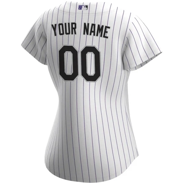 Colorado rockies nike womens home replica custom jersey White L