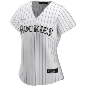 Colorado rockies nike womens home replica custom jersey White M