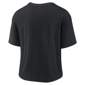 Colorado rockies nike womens line up high hip fashion t shirt Blackwhite M