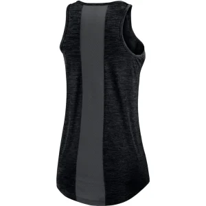 Colorado rockies nike womens logo fade high neck performance tank top Black M