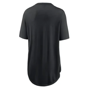 Colorado rockies nike womens mascot outline weekend tri blend t shirt Black M