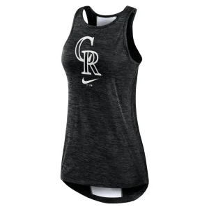 Colorado rockies nike womens right mix high neck tank top Black S