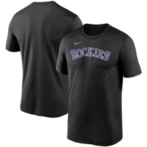 Colorado rockies nike wordmark legend performance t shirt Black