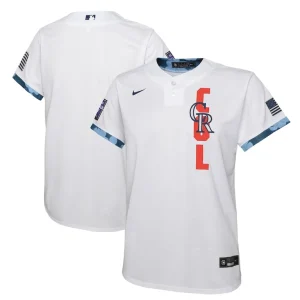 Colorado rockies nike youth 2021 mlb all star game jersey White