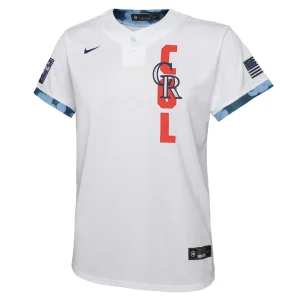 Colorado rockies nike youth 2021 mlb all star game jersey White Yth M